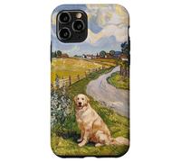 Golden Retriever Art Dog Lover Vintage Carcasa para iPhone 11 Pro