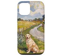 Golden Retriever Art Dog Lover Vintage Carcasa para iPhone 12/12 Pro