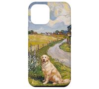 Golden Retriever Art Dog Lover Vintage Carcasa para iPhone 12 Pro Max