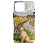 Golden Retriever Art Dog Lover Vintage Carcasa para iPhone 16 Pro Max
