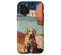 Golden Retriever Art Perro estético Carcasa para iPhone 11 Pro