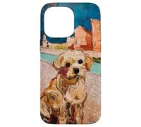 Golden Retriever Art Perro estético Carcasa para iPhone 14 Pro Max