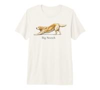 Golden Retriever Big Stretch Classic Americana Mujeres Niñas Camiseta Premium