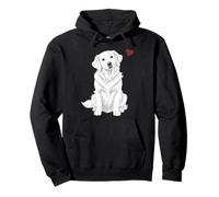 Golden Retriever Blanco en Crema inglés, Golden Retriever Blanco Sudadera con Capucha