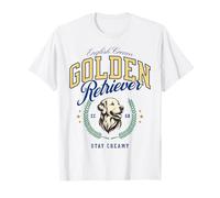 Golden Retriever Blanco Pijo Americana Preppy Cayetana Perro Camiseta