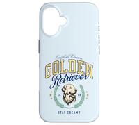 Golden Retriever Blanco Pijo Americana Preppy Cayetana Perro Carcasa para iPhone 16