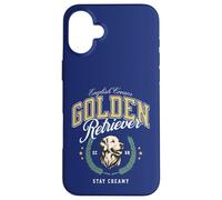 Golden Retriever Blanco Pijo Americana Preppy Cayetana Perro Carcasa para iPhone 16 Plus