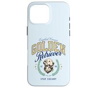 Golden Retriever Blanco Pijo Americana Preppy Cayetana Perro Carcasa para iPhone 16 Pro MAX