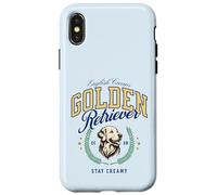 Golden Retriever Blanco Pijo Americana Preppy Cayetana Perro Carcasa para iPhone X/XS