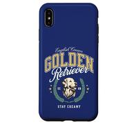 Golden Retriever Blanco Pijo Americana Preppy Cayetana Perro Carcasa para iPhone XS MAX