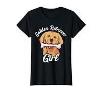 Golden Retriever Chica dueña del perro del perrito amante de la raza del perro Camiseta