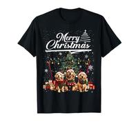 Golden Retriever Christmas Tree Decorations Dog Lover Xmas Camiseta