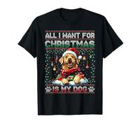 Golden Retriever Christmas Tree Decorations Dog Lover Xmas Camiseta