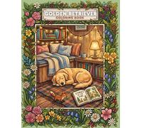 Golden Retriever Coloring Book for Kids: 50 Adorable Dog & Puppy Illustrations - Stress Relief Coloring Pages, Perfect Gift for Golden Retriever Lovers