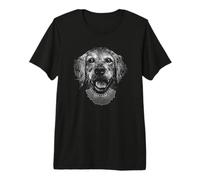 Golden Retriever con Collar RGB Ruth Bader Ginsburg Camiseta Premium