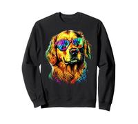 Golden Retriever con Gafas de Sol Me Encantan los Perros Sudadera