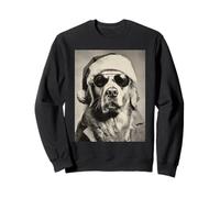 Golden Retriever con Gafas de Sol Retro Christmas Festive Dog Sudadera