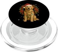 Golden Retriever - Corona Festiva de Perro navideño PopSockets PopGrip para MagSafe