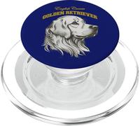 Golden Retriever Crema Vintage Perro Retro Preppy Académico PopSockets PopGrip para MagSafe