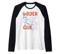 Golden Retriever Dad Club Dog Owner New Dog Dad Fathers Day Camiseta Manga Raglan