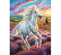 Golden Retriever dans le jardin de la maison de campagne Puzzle 300 Piezas Cartón Grueso Para Adultos Animal cuento de hadas fantástico Entretenimiento Casero Alivio Estrés Compatible Marco Estándar R