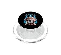 Golden Retriever Decoración Alien OVNIs Extraño Golden Retriever PopSockets PopGrip para MagSafe