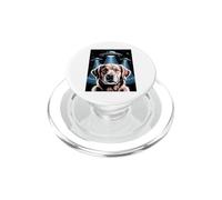 Golden Retriever Decoración Alien OVNIs Extraño Golden Retriever PopSockets PopGrip para MagSafe