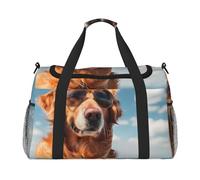 Golden Retriever Dog - Bolsa de viaje resistente al agua compacta para deportes, gimnasio y fin de semana para hombres y mujeres