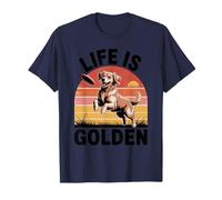 Golden Retriever Dog Dad Veterinario Life Is Golden Dog Mom Camiseta