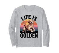 Golden Retriever Dog Dad Veterinario Life Is Golden Dog Mom Manga Larga
