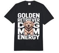 Golden Retriever Dog Mom Energy Comfort Colors Adult Heavyweight T-Shirt
