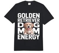 Golden Retriever Dog Mom Energy Comfort Colors Adult Heavyweight T-Shirt