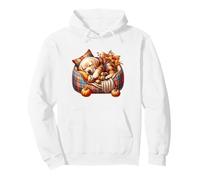 Golden Retriever Dog Mom Graphic with Cozy Autumn Fall Vibes Sudadera con Capucha