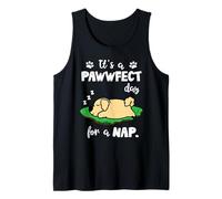 Golden Retriever Dog Sleep It's A Pawwfect Day For A Nap Camiseta sin Mangas