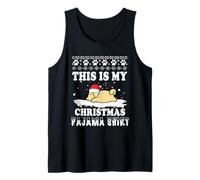 Golden Retriever Dog This Is My Christmas Pajama Funny Xmas Camiseta sin Mangas