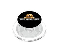 Golden Retriever ¿Dónde Vas Feliz Amistoso Positivo PopSockets PopGrip para MagSafe