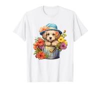 Golden Retriever Graphic For Spring and Women Cute Dog Lover Camiseta