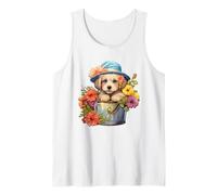 Golden Retriever Graphic For Spring and Women Cute Dog Lover Camiseta sin Mangas