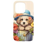 Golden Retriever Graphic For Spring and Women Cute Dog Lover Carcasa para iPhone 15 Pro