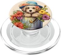 Golden Retriever Graphic For Spring and Women Cute Dog Lover PopSockets PopGrip para MagSafe