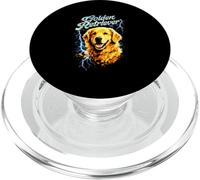 Golden Retriever Heavy Metal Rocker Angry Music Concierto Punk PopSockets PopGrip para MagSafe