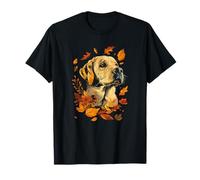 Golden Retriever Hello Autumn Leaf Fall para el Amante de los Perros Camiseta