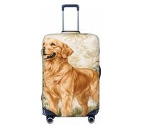 Golden Retriever in Forest Garden - Fundas elásticas para equipaje de viaje, a prueba de polvo, resistente a los arañazos, protector de maleta de 22 a 24 pulgadas