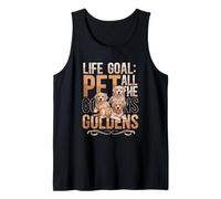 Golden Retriever Lover Life Goal Pet All The Goldens Dog Camiseta sin Mangas