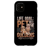 Golden Retriever Lover Life Goal Pet All The Goldens Dog Carcasa para iPhone 11