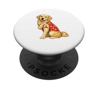 Golden Retriever Mamá Amor Tatuaje Perro Diseño PopSockets PopGrip Adhesivo