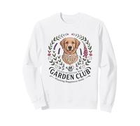 Golden Retriever Mom Garden Club Día de la Madre Floral Sudadera