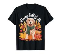 Golden Retriever Otoño Otoño Perro Amante Hojas De Camiseta