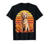 Golden Retriever Otoño Otoño Perro Amante Hojas De Camiseta