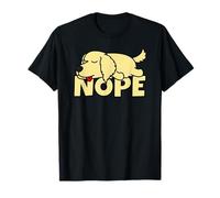 Golden Retriever Perro Perezoso Nope Camiseta